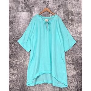9seed Dress Small Womens Light Blue Gauze Joshua Tree Resort